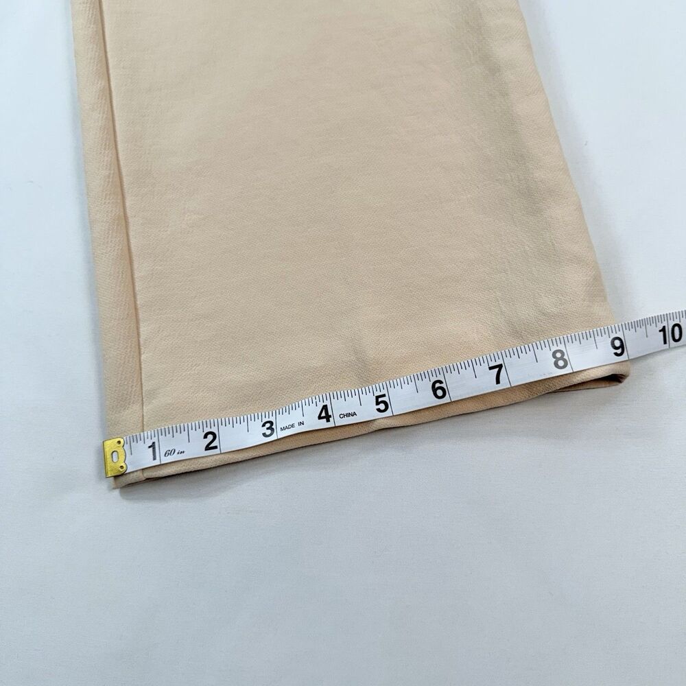 Aritzia Wilfred Effortless Pant Cropped Sz 00 Cream Pleated Minimalist Art 97558 - Picture 4 of 9
